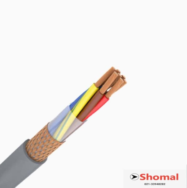 کابل کنترل قابل انعطاف شیلدار سطح مقطع 0/75*12 (NYSLCY) برند سیمکان-سیگما