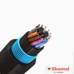 کابل فیبر نوری چند تیوپ خشک خاکی