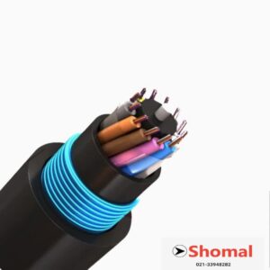 کابل فیبر نوری چند تیوپ خشک خاکی