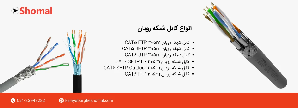 انواع کابل شبکه رویان