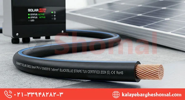 کابل سولار 6×1 مخصوص سیستمهای خورشیدی