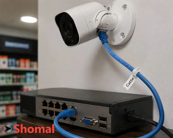 کابل Cat5e برای دوربین مداربسته