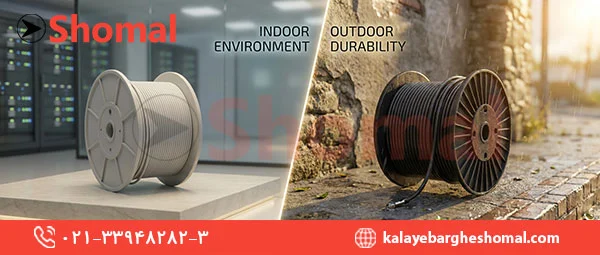 تفاوت کابل شبکه Indoor و Outdoor 