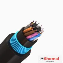 کابل فیبر نوری چند تیوپ خشک خاکی